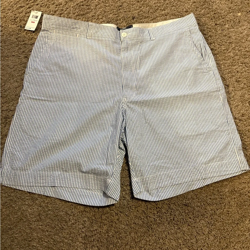 American living men’s sz 40 Classic Striped Men's Shorts blue white NWT